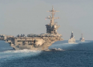 حاملة الطائرات لينكولن تصل المنطقة وسط تصاعد التوتر مع إيران